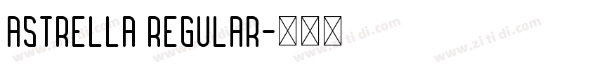Astrella Regular字体转换